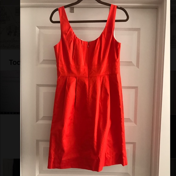 J. Crew Coral Suiting Dress Size 6 - Picture 2 of 3